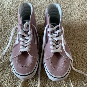 Purple high top vans